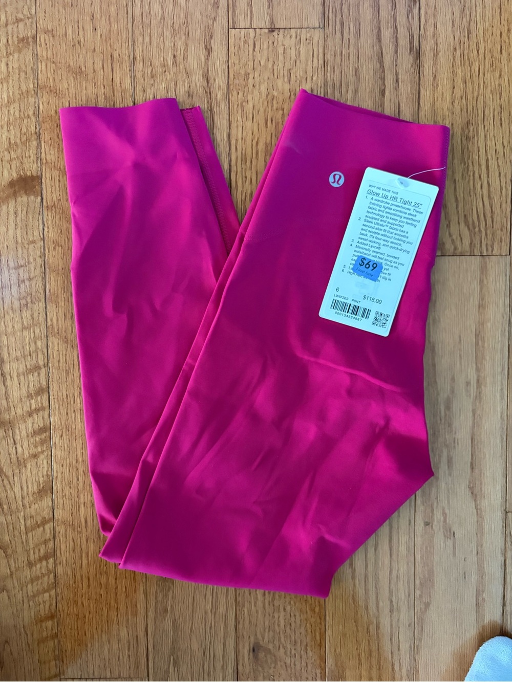 lululemon athletic GLOW UP HR tight Hot Pink Athletic Leggings
